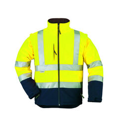 VESTE SOFTSHELL HV MANCHES AMOVIBLES 2 EN 1 STATION - MO70630