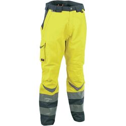 PANTALON DE TRAVAIL MATELASSE HV POLYESTER ENDUIT PU ANTHRACITE - V025