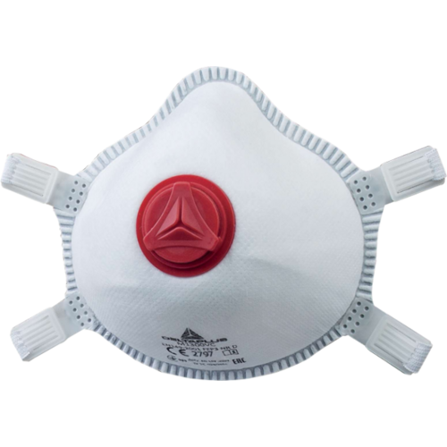 DEMI MASQUES JETABLES MOULES FFP3 AVEC VALVE (BOITE DE 5) - M1300VC