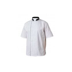 VESTE DE CUISINE MIXTE MANCHES COURTES 65 % POLYESTER / 35 % COTON 260 G VALIN - VALINBLNO