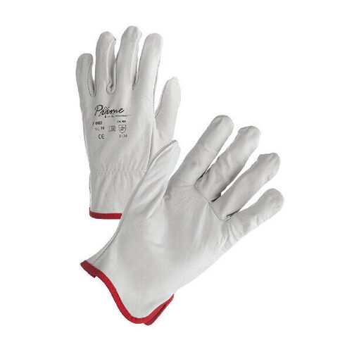 GANTS DE PROTECTION EN CUIR FLEUR DE VACHETTE BLANC -  68-F002