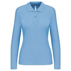 POLO FEMME MANCHES LONGUES 100% COTON 220GRS - K244