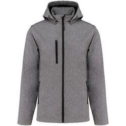 VESTE SOFTSHELL UNISEXE 3 COUCHES &Agrave; CAPUCHE AVEC MANCHES AMOVIBLES - K422