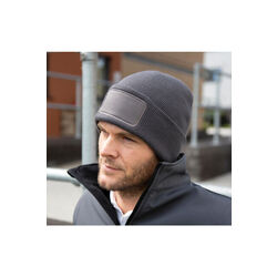BONNET DOUBLE TRICOT RC027 AVEC PATCH 100% POLYACRYLIQUE 340GRS