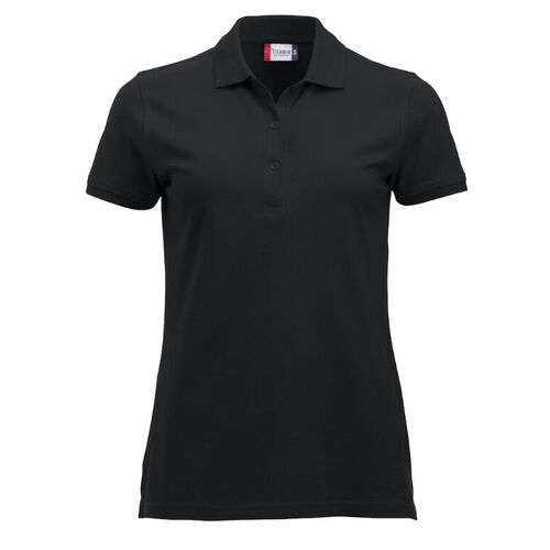 POLO MANCHES COURTES FEMME 100% COTON PEIGN&Eacute; - 028246
