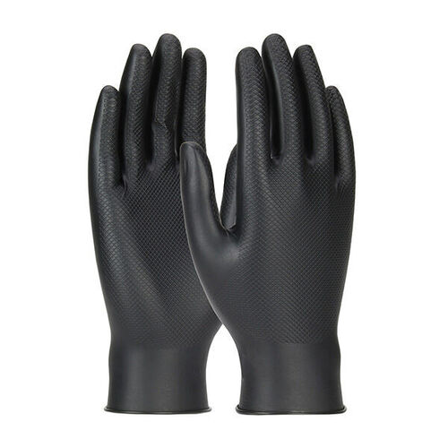 GANT JETABLE EN NITRILE NON POUDR&Eacute; SURFACE INT&Eacute;RIEURE ET EXT&Eacute;RIEURE TEXTUR&Eacute;ES (BOITE DE 50) - 246BK