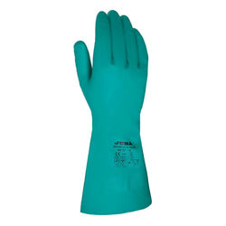 GANT DE TRAVAIL NITRILE FLOQU&Eacute; SANS SUPPORT ANTID&Eacute;RAPANT &Eacute;PAISSEUR 0,42 MM - 82138