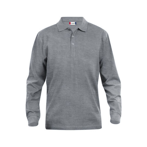 POLO MANCHES LONGUES HOMME 100% COTON PEIGN&Eacute; - 028245