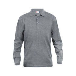POLO MANCHES LONGUES HOMME 100% COTON PEIGN&Eacute; - 028245