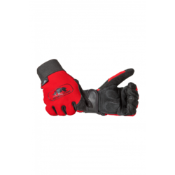 GANTS DE TRAVAIL POUR BUCHERONS AVEC R&Eacute;SISTANCE M&Eacute;CANIQUE + MOUSSES ANTI-VIBRATION EN388:2016 3243 ROUGE/NOIR T