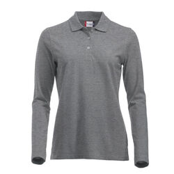 POLO MANCHES LONGUES FEMME 100% COTON PEIGN&Eacute; POLYESTER - 028247