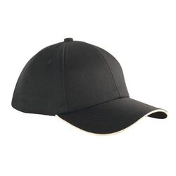 CASQUETTE A VISIERE 6 PANS P/C CHELSY - TM60200001