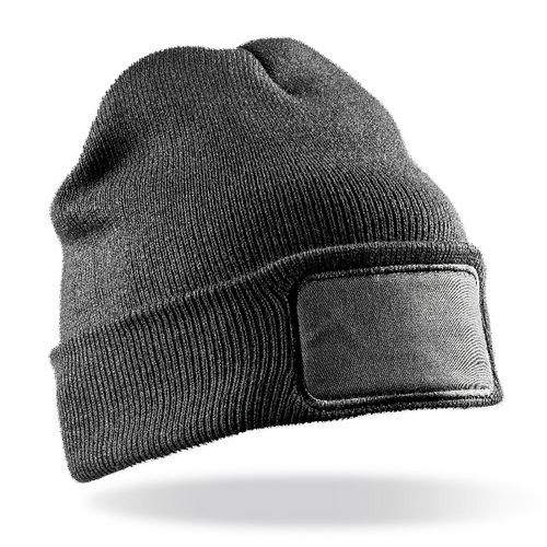 BONNET DOUBLE TRICOT AVEC PATCH 100% POLYACRYLIQUE 340GRS - RC027