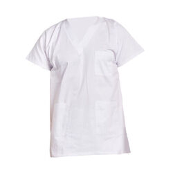 TUNIQUE MIXTE &Agrave; ENFILER 65 % POLYESTER / 35 % COTON SERG&Eacute; 200 G - TILY
