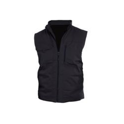 GILET SANS MANCHE SAM MATELASSE CANVAS 58% COTON / 39% POLYESTER / 3% &Eacute;LASTHANNE DOUBLURE OUATE + POLAIRE 290 G - 29TYE