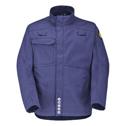 BLOUSON DE TRAVAIL MULTIRISQUES BLEU MARINE 74% COTON 25% POLYESTER 1% FIBRE ANTISTATIQUE 320 GR/M� - 9D883004