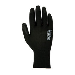 GANTS DE TRAVAIL POLYESTER AVEC ENDUCTION PU SUR PAUME NOIR - KSPU100