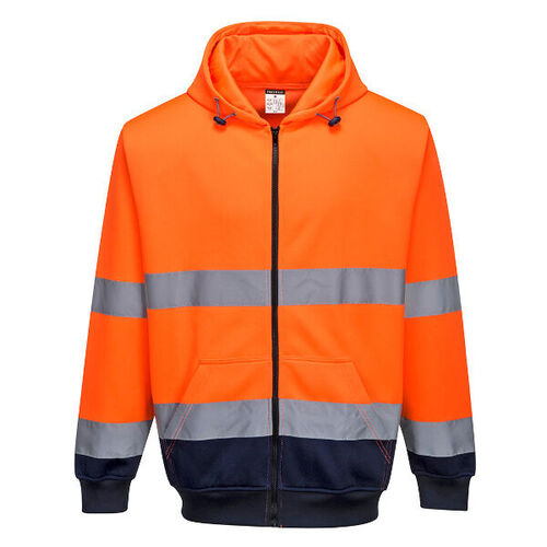 SWEAT SHIRT &Agrave; CAPUCHE ZIPPE HV BICOLORE - B317