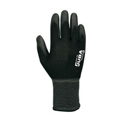GANTS EN NYLON SANS COUTURES AVEC FIBRE PAUME ENDUITE POLYURETHANE NOIR - PU1400