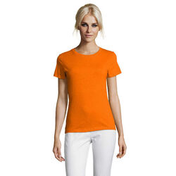 TEE-SHIRT FEMME MANCHES COURTES 100% COTON - 01825