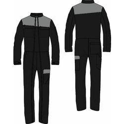 COMBINAISON DE TRAVAIL 2 ZIPS VIVADOUR COTON/POLY ETJ 77CM - VIV-5053