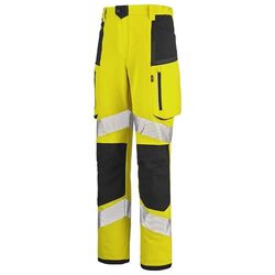 PANTALON DE TRAVAIL HV HOMME 94% POLYESTER/NYLON RECYCLE / 6% ELASTHANNE SPANDEX STAR PI - 1FLST3PI