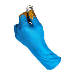 BOITE DE 50 GANTS JETABLES GRIPPAZ AMBIDEXTRE EN NITRILE NON POUDRE FINITION "ECAILLE DE POISSON" EXTRA EPAIS EPAISSEUR 0,20 MM LONGUEUR 30 CM - 590