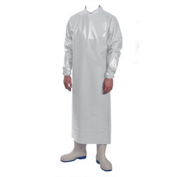 TABLIER A MANCHES 200 MICRONS DELTA BLANC LARGEUR 90 CM x LONGUEUR 130 CM TU - 0TDMS20