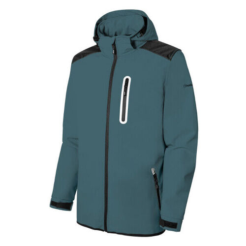VESTE SOFTSHELL A CAPUCHE HORIZON GRIS - 0995
